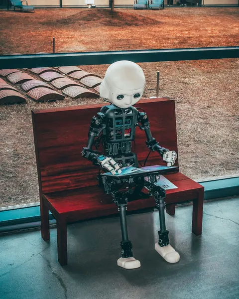 Robot writing code